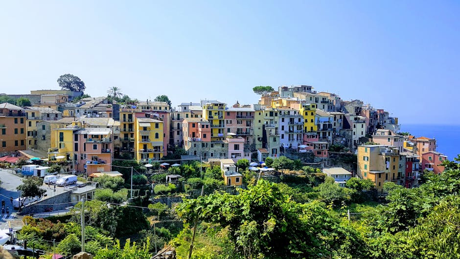Corniglia cliffside village panorama