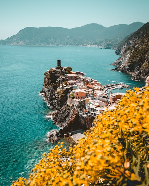 Vernazza Castello Doria viewpoint late afternoon