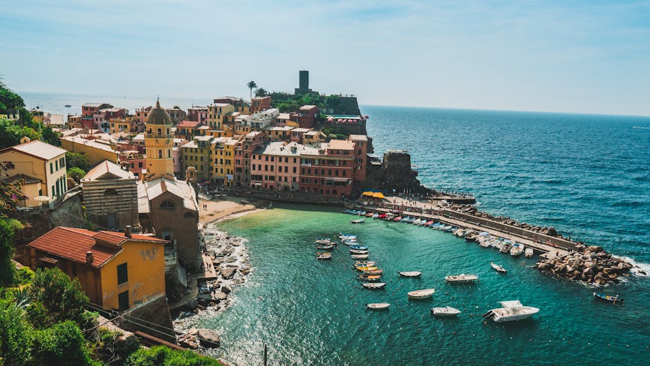 boats electric propulsion Cinque Terre harbor
