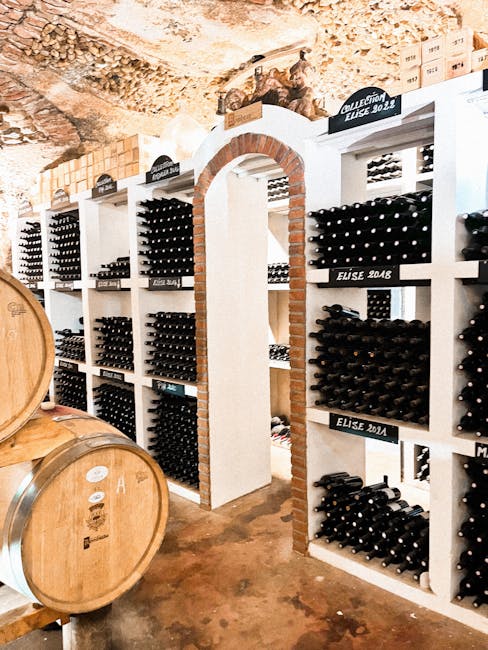 Monterosso enoteca interior rustic shelves