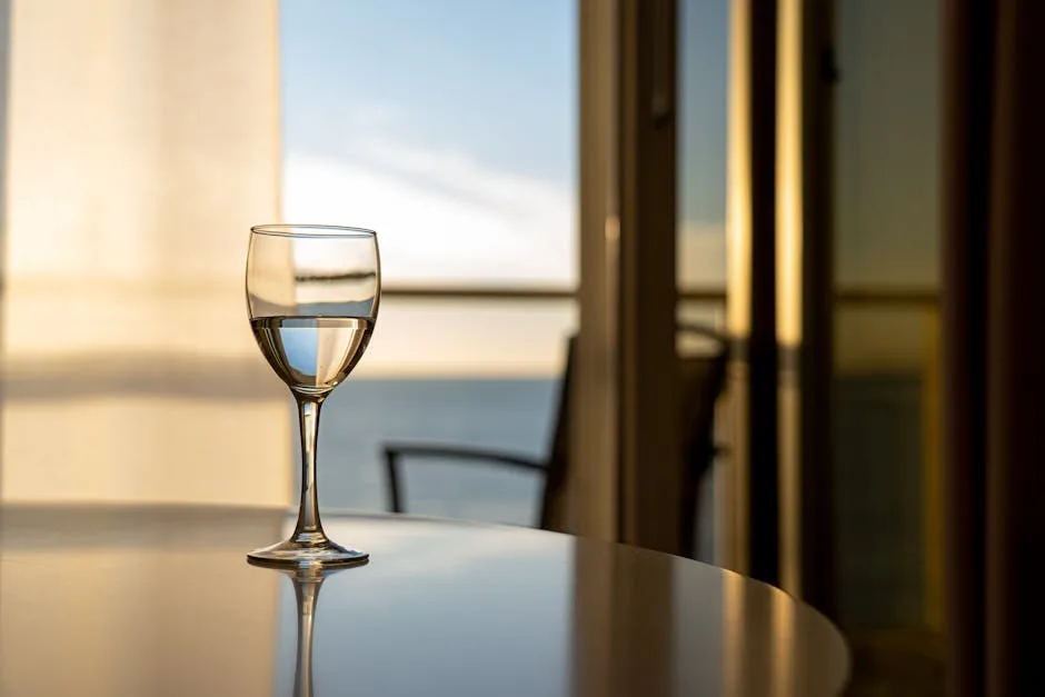 Sunset coastal wine glass Cinque Terre